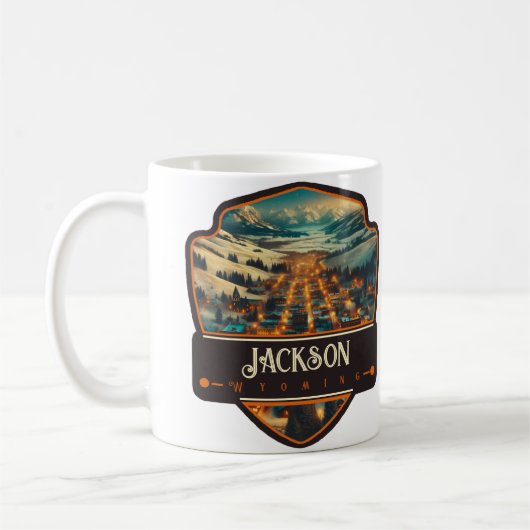 Jackson, Wyoming | VINTAG Kaffeetasse (Links)