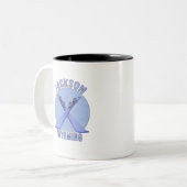 Jackson, Wyoming Zweifarbige Tasse (Vorderseite Links)