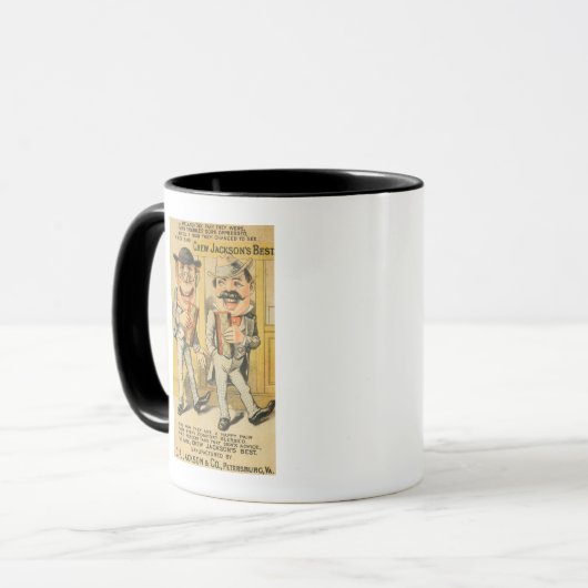 Jacksons beste Kassenwerbung Tasse (Vorderseite Links)