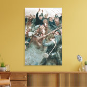 Jacksons Brigade Stehend wie eine Steinmauer Leinwanddruck (Insitu (Wohnzimmer))