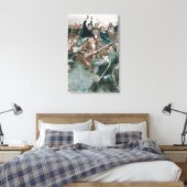 Jacksons Brigade Stehend wie eine Steinmauer Leinwanddruck (Insitu (Schlafzimmer))