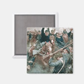 Jacksons Brigade Stehend wie eine Steinmauer Magnet (Vorderseite/Rückseite)