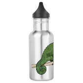 Jacksons Chamäleon-Cartoon-Abbildung Edelstahlflasche (Links)