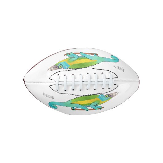 Jacksons Chamäleon-Cartoon-Abbildung Football (Vorderseite)