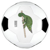 Jacksons Chamäleon-Cartoon-Abbildung Fußball (Gedreht)