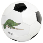Jacksons Chamäleon-Cartoon-Abbildung Fußball (Dreiviertel)