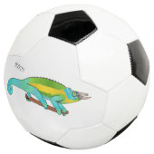 Jacksons Chamäleon-Cartoon-Abbildung Fußball (Dreiviertel)
