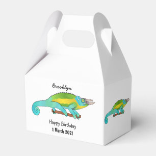 Jacksons Chamäleon-Cartoon-Abbildung Geschenkschachtel