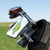Jacksons Chamäleon-Cartoon-Abbildung Golf Headcover (In Situ)