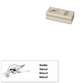 Jacksons Chamäleon-Cartoon-Abbildung Gummistempel (Stempel)