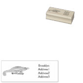 Jacksons Chamäleon-Cartoon-Abbildung Gummistempel (Stempel)