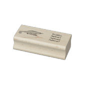 Jacksons Chamäleon-Cartoon-Abbildung Gummistempel (Stempel)