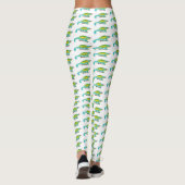 Jacksons Chamäleon-Cartoon-Abbildung Leggings (Rückseite)
