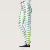 Jacksons Chamäleon-Cartoon-Abbildung Leggings (Links)