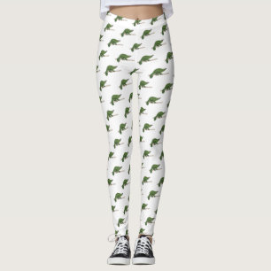 Jacksons Chamäleon-Cartoon-Abbildung Leggings