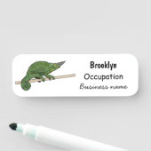 Jacksons Chamäleon-Cartoon-Abbildung Namensschild (Beispiel)