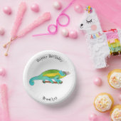 Jacksons Chamäleon-Cartoon-Abbildung Pappteller (Party)