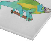 Jacksons Chamäleon-Cartoon-Abbildung Schneidebrett (Ecke)