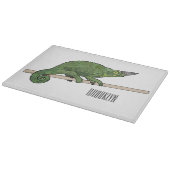 Jacksons Chamäleon-Cartoon-Abbildung Schneidebrett (Ecke)