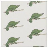 Jacksons Chamäleon-Cartoon-Abbildung Stoff (Nahaufnahme)