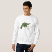 Jacksons Chamäleon-Cartoon-Abbildung Sweatshirt (Vorne ganz)