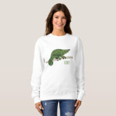 Jacksons Chamäleon-Cartoon-Abbildung Sweatshirt (Vorne ganz)