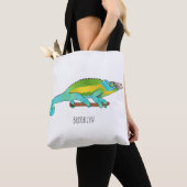 Jacksons Chamäleon-Cartoon-Abbildung Tasche (Von Nahem)