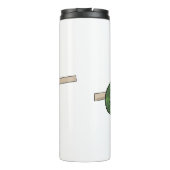 Jacksons Chamäleon-Cartoon-Abbildung Thermosbecher (Rückseite)