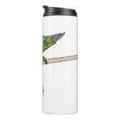 Jacksons Chamäleon-Cartoon-Abbildung Thermosbecher (Nach rechts gedreht)