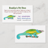 Jacksons Chamäleon-Cartoon-Abbildung Visitenkarte (Vorne/Hinten)