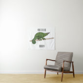 Jacksons Chamäleon-Cartoon-Abbildung Wandteppich (Beispiel (Horizontal))