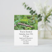 Jacksons Chamäleon Einladung (Stehend Vorderseite)