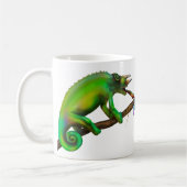 Jacksons Chamäleon zielt Kaffeetasse (Links)