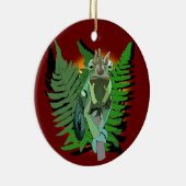 Jackson's Chameleon Keramik Ornament (Rechts)