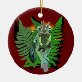 Jackson's Chameleon Keramik Ornament (Vorne)