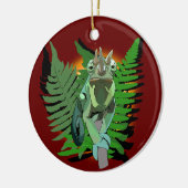 Jackson's Chameleon Keramik Ornament (Links)