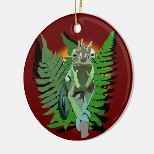 Jackson's Chameleon Keramik Ornament (Links)