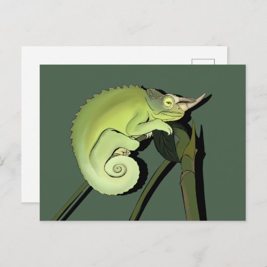 Jackson's Chameleon Postkarte (Vorne/Hinten)