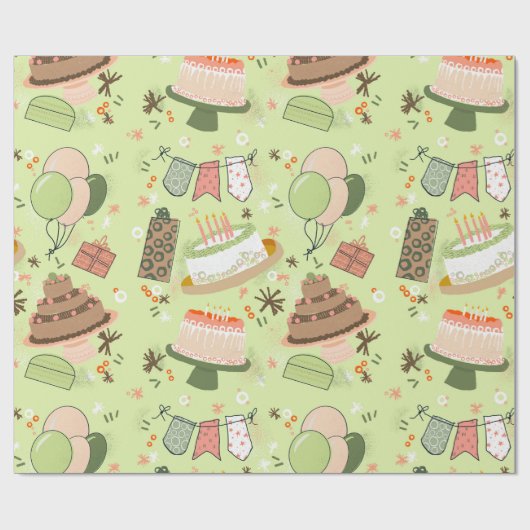 Jacksons Geburtstag Geschenkpapier (Flach)