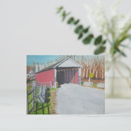 Jackson's Mill Bridge - Lancaster Postkarte (Stehend Vorderseite)