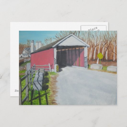 Jackson's Mill Bridge - Lancaster Postkarte (Vorne/Hinten)