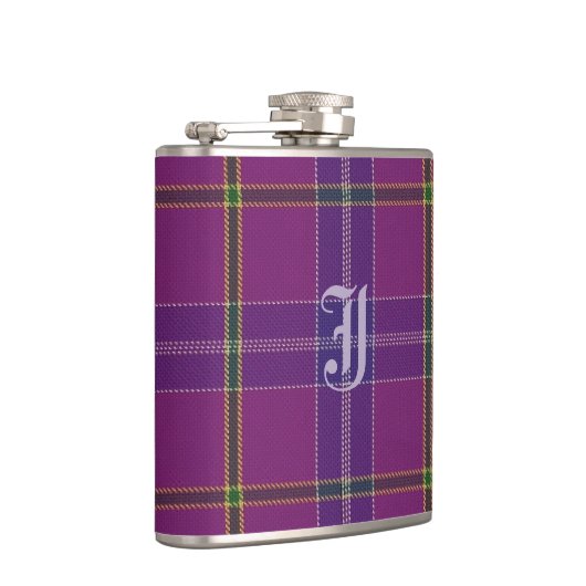 Jacksontartan-Flasche Flachmann (Rechts)