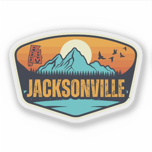 Jacksonville, Alabama Aufkleber (Vorderseite)
