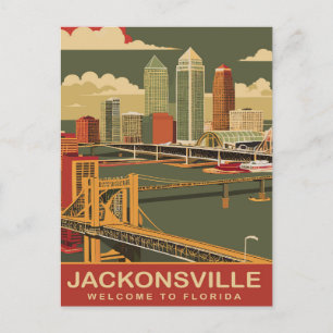 Jacksonville, Atlantikküste, Reisen Postkarte