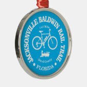 Jacksonville Baldwin Rail Trail (Radfahren) Ornament Aus Metall (Rechts)