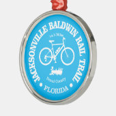 Jacksonville Baldwin Rail Trail (Radfahren) Ornament Aus Metall (Links)