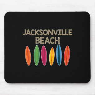 Jacksonville Beach Familienurlaub-Shirt Florida  Mousepad
