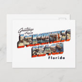 Jacksonville Beach FL 1 Postkarte (Vorne/Hinten)