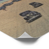 Jacksonville Beach, FL - Der älteste Ozean der Wel Poster (Ecke)