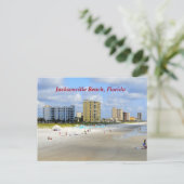 Jacksonville Beach Florida Feiertagspostkarte (Stehend Vorderseite)
